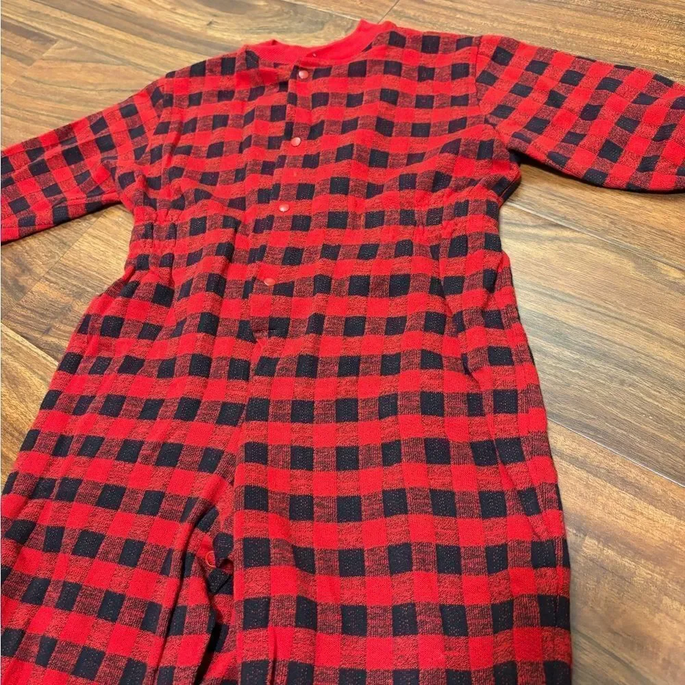 Osh Kosh B’Gosh Buffalo Plaid Red/Black Vintage Jumpsuit
